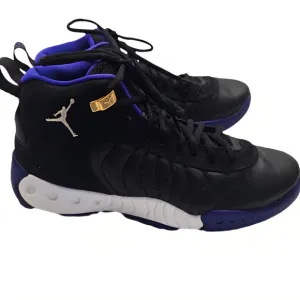 Jordan Jumpman Pro Shoes Boys 7Y Sneakers High Top Black Purple Gold Youth Kids
