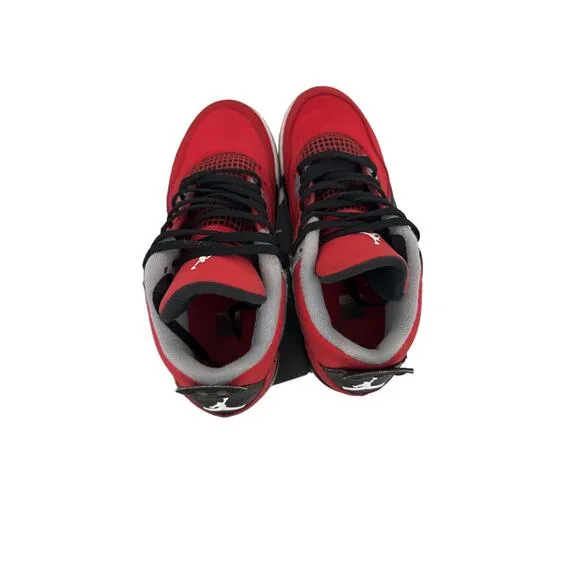 Jordan Shoes Nike Air Jordan 4 Red Black Toro Bravo Sneakers Size Youth 3