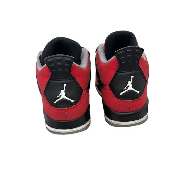 Jordan Shoes Nike Air Jordan 4 Red Black Toro Bravo Sneakers Size Youth 3