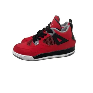 Jordan Shoes Nike Air Jordan 4 Red Black Toro Bravo Sneakers Size Youth 3