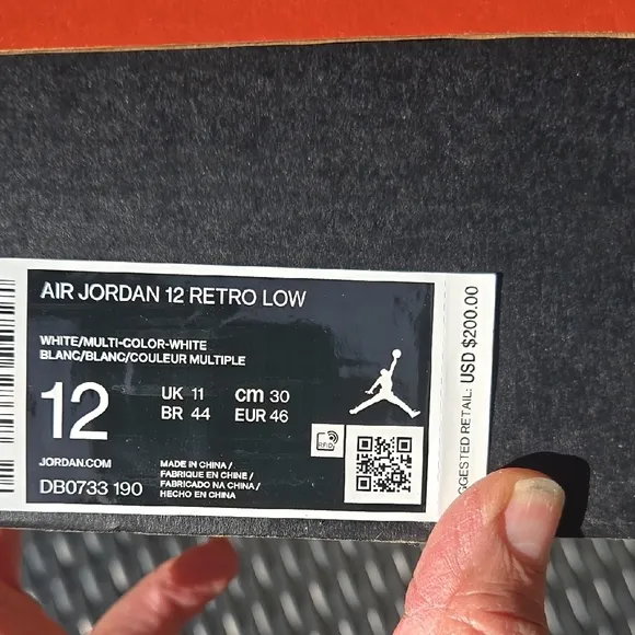 Jordan White Sneakers Low-Top Athletic Shoes