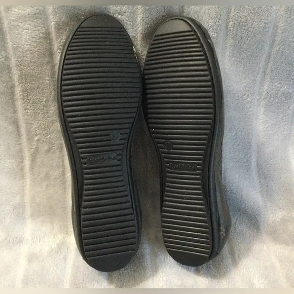 Josef Seibel Pippa 29 Black Nesty Oil Leather Ballerina Flats Size 6 to 6.5 US
