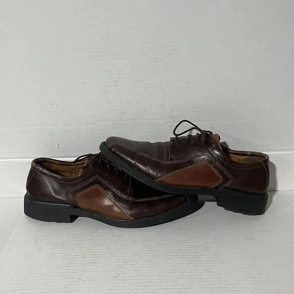 Josef Seibel Shoes Mens 45 U.S. 11.5 Derby Oxford Sander Brown Leather