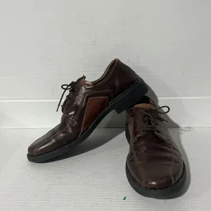 Josef Seibel Shoes Mens 45 U.S. 11.5 Derby Oxford Sander Brown Leather