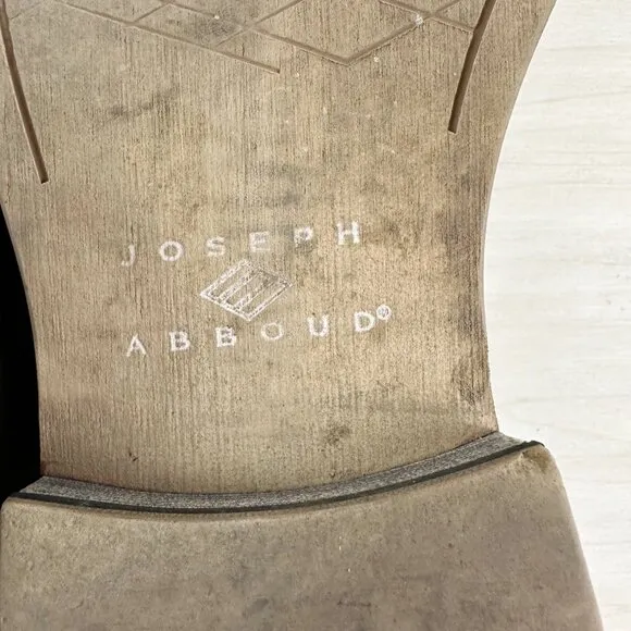 Joseph Abboud Men's Leather Shoes 8.5 D Oiled Graduated Brown‎ Lace Up Dress
