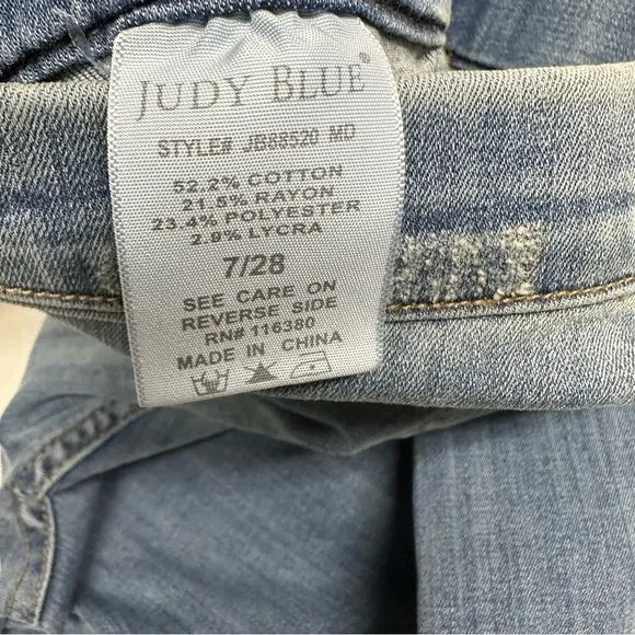 Judy Blues high rise elastic waist slim boots Women's Jeans size 7/28