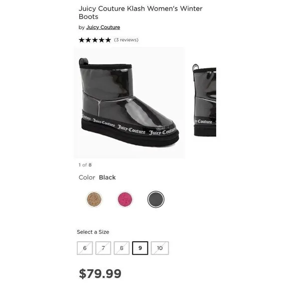 Juicy Couture Klash Women's Winter Fur Boots