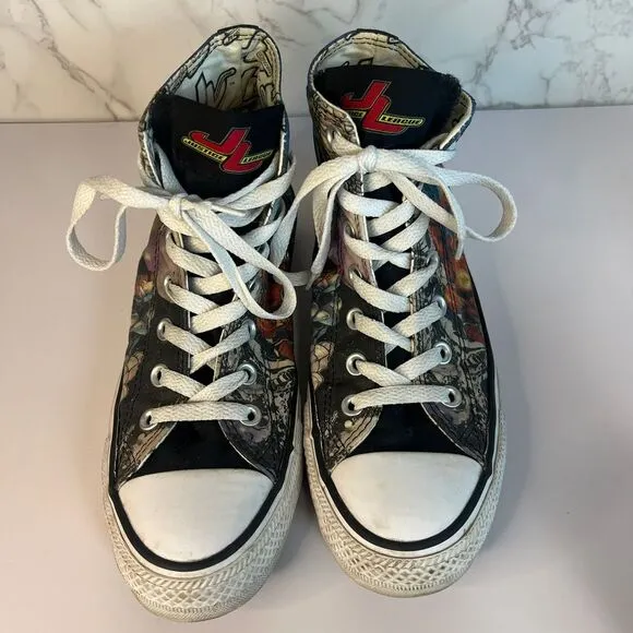 Justice‎ League Converse All Stars Sneakers Men's 6 Women's 8 - DC Comics Shoes