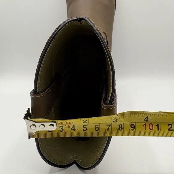 Justin Boots Men's Brown Cowboy Leather Western Boots 9D JB3001 Read