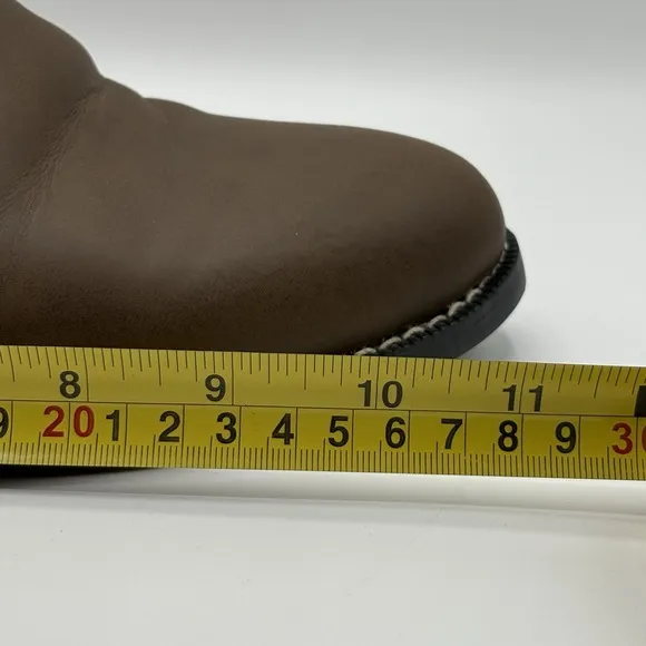 Justin Boots Men's Brown Cowboy Leather Western Boots 9D JB3001 Read