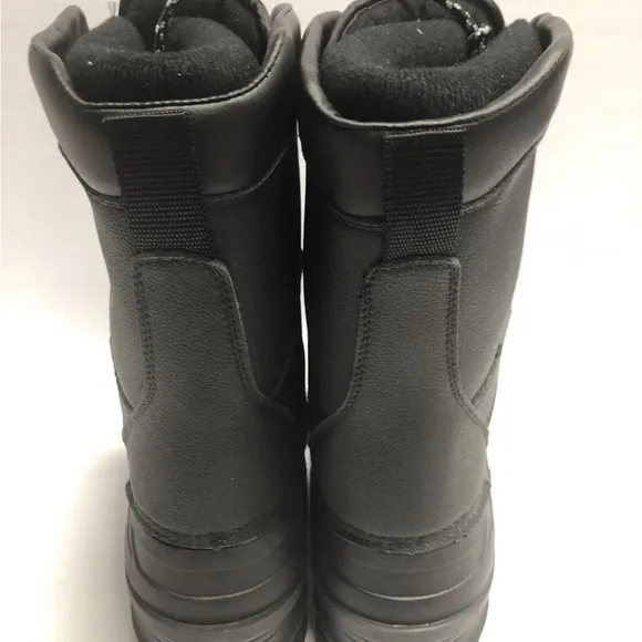 Kamik Men’s Nationpro, Black Waterproof Winter Boots, Size 9M