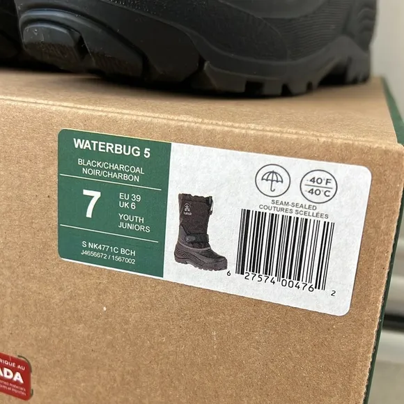 Kamik Waterbug 5 Waterproof Winter Boots Big Kid 7