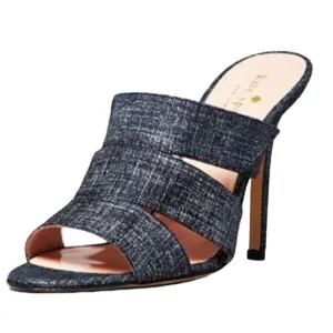 Kate Spade 7.5 Fission Denim HeeledSandals