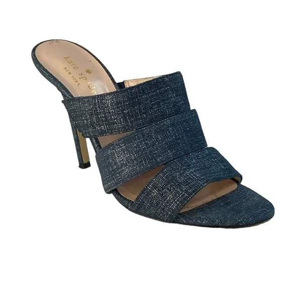 Kate Spade 7.5 Fission Denim HeeledSandals