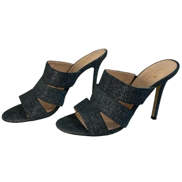 Kate Spade 7.5 Fission Denim HeeledSandals