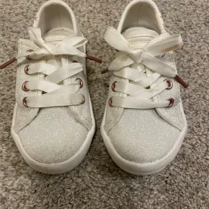 Kate Spade Kids Glittery White Sneakers