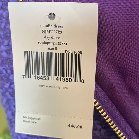 Kate spade Naudia dress soniapurpl size 8