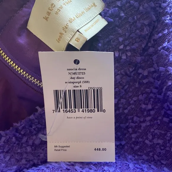 Kate spade Naudia dress soniapurpl size 8