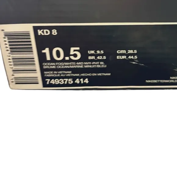 KD 8 shoes sneakers 10.5