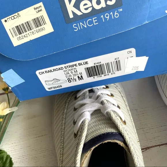 Keds Champion Railroad Stripe Blue Shoes