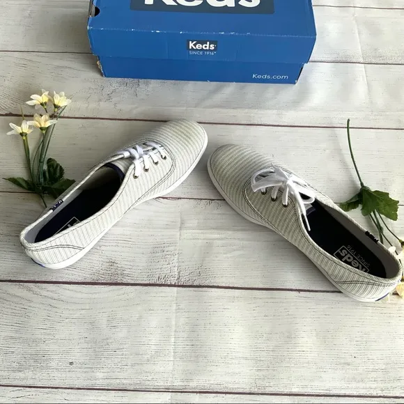 Keds Champion Railroad Stripe Blue Shoes