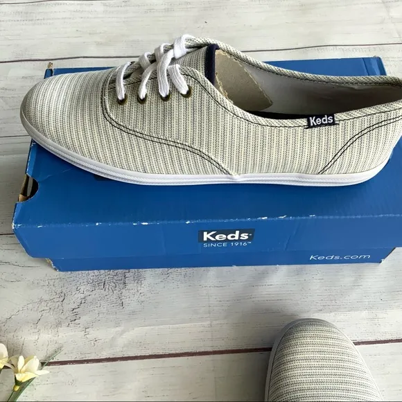 Keds Champion Railroad Stripe Blue Shoes