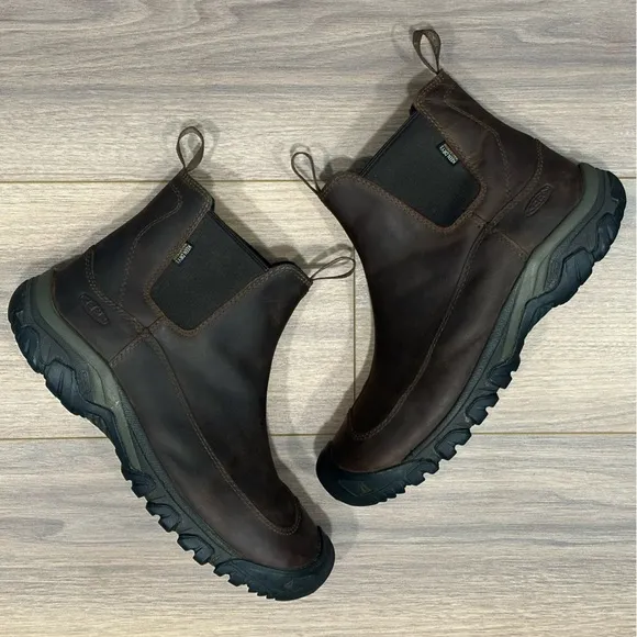 Keen Anchorage III Waterproof Hiking Boots Soft Toe in Brown Size 12