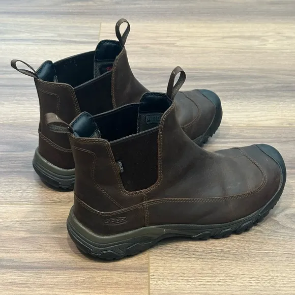 Keen Anchorage III Waterproof Hiking Boots Soft Toe in Brown Size 12