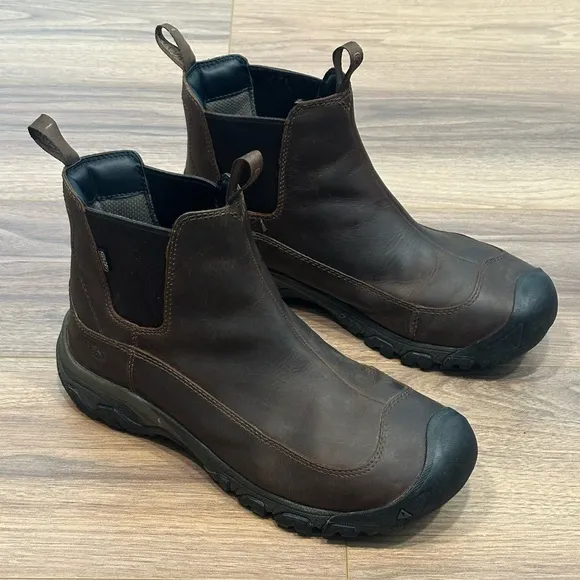 Keen Anchorage III Waterproof Hiking Boots Soft Toe in Brown Size 12