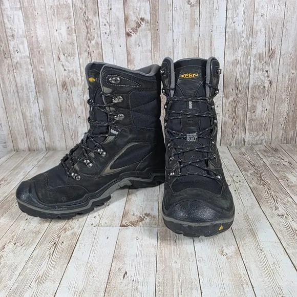 Keen‎ Insulated Winter Boots Waterproof America Built Black Mens 9.5