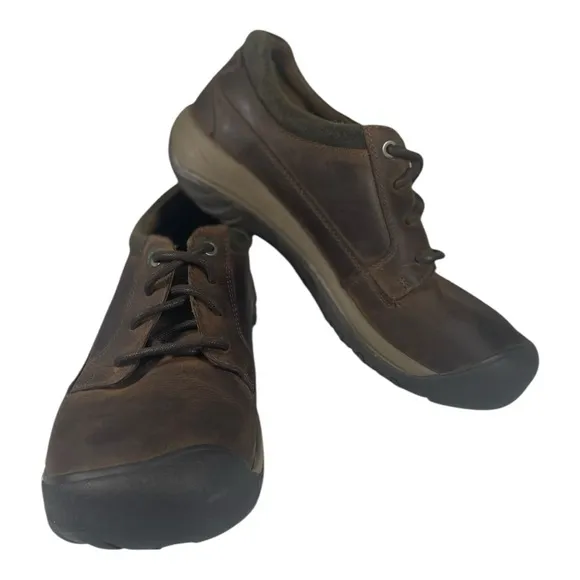Keen Men’s Austin Casual Waterproof Chocolate Brown Leather Low Boots