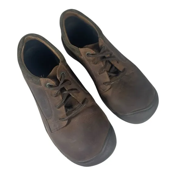 Keen Men’s Austin Casual Waterproof Chocolate Brown Leather Low Boots