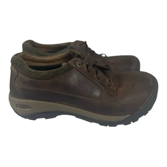 Keen Men’s Austin Casual Waterproof Chocolate Brown Leather Low Boots