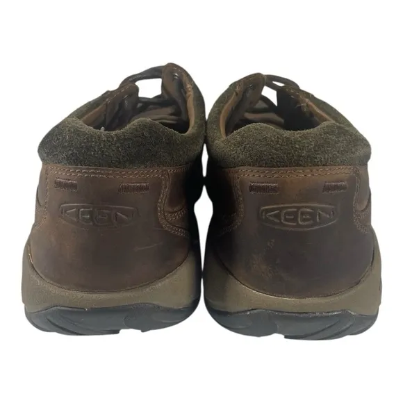 Keen Men’s Austin Casual Waterproof Chocolate Brown Leather Low Boots