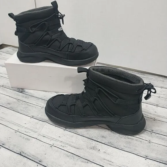Keen Uneek SNK Chukka II WP Women's SZ 6 Black Casual Lifestyle Hiking Boots.