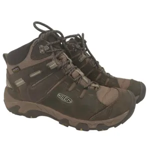 Keen Women's Brown Mid Steens Leather Waterproof Hiking Boots Size 9