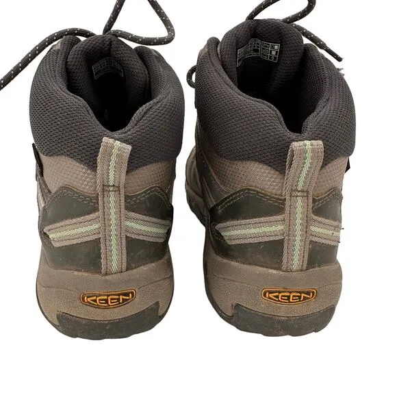 Keen Women's Brown Mid Steens Leather Waterproof Hiking Boots Size 9