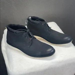 Kenneth Cole New York Black Techno Chukka Boots Minimalist Style
