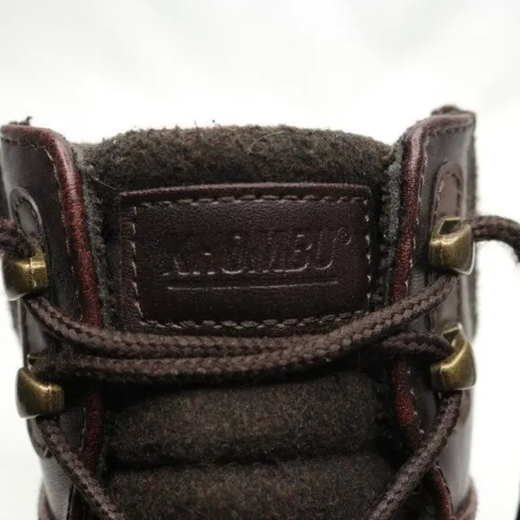 Khombu Nick Men's Size 11 Brown Vegan Leather Waterproof High Top Hiking Boots