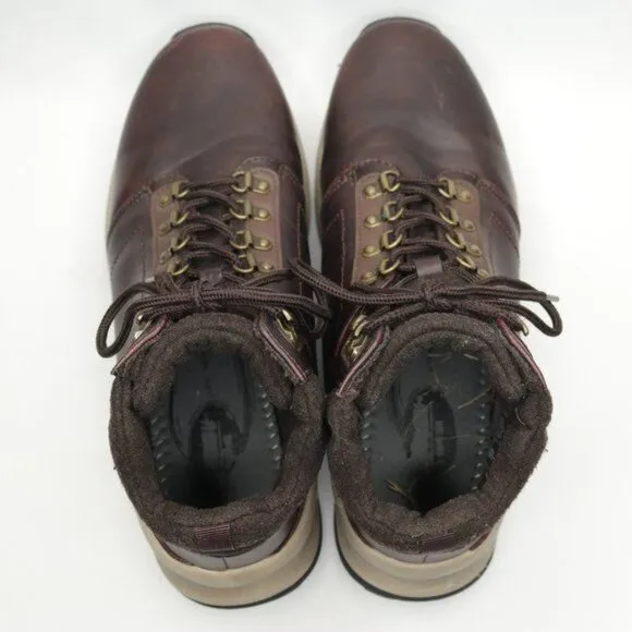 Khombu Nick Men's Size 11 Brown Vegan Leather Waterproof High Top Hiking Boots