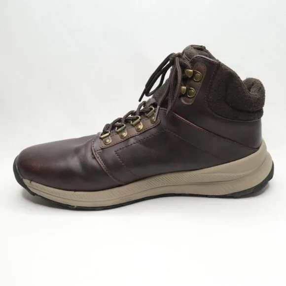 Khombu Nick Men's Size 11 Brown Vegan Leather Waterproof High Top Hiking Boots