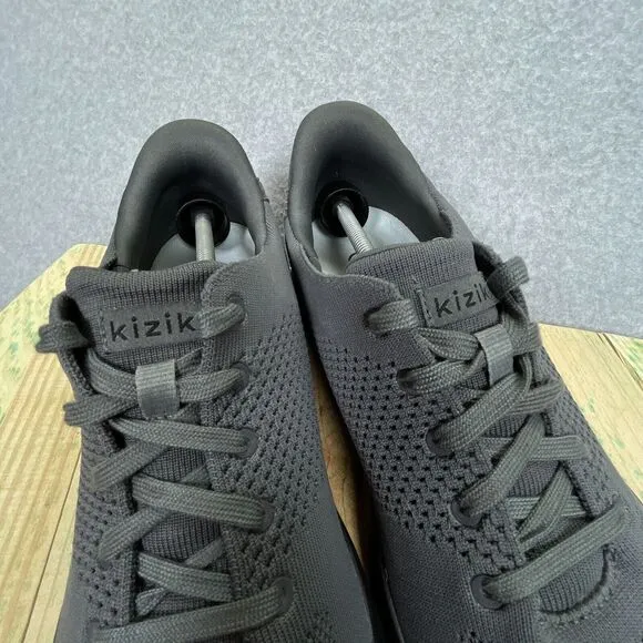 Kizik Lima Shoes Mens 12 Womens 13.5 Hands Free Slip On Graphite Gray Sneakers