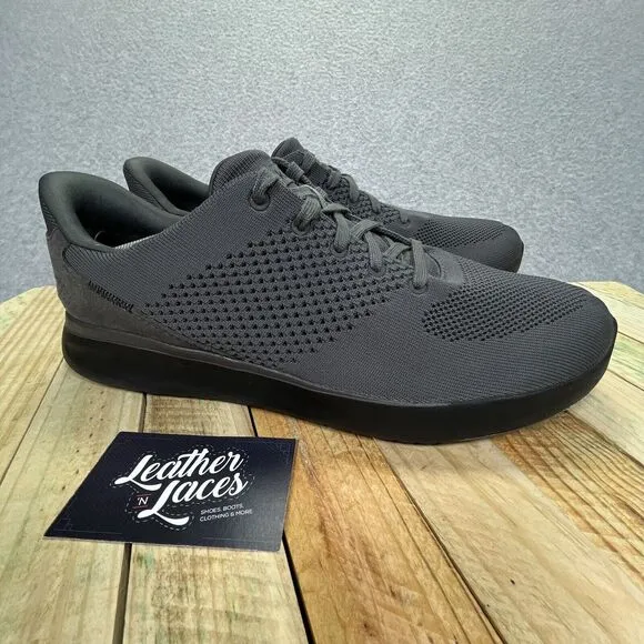 Kizik Lima Shoes Mens 12 Womens 13.5 Hands Free Slip On Graphite Gray Sneakers