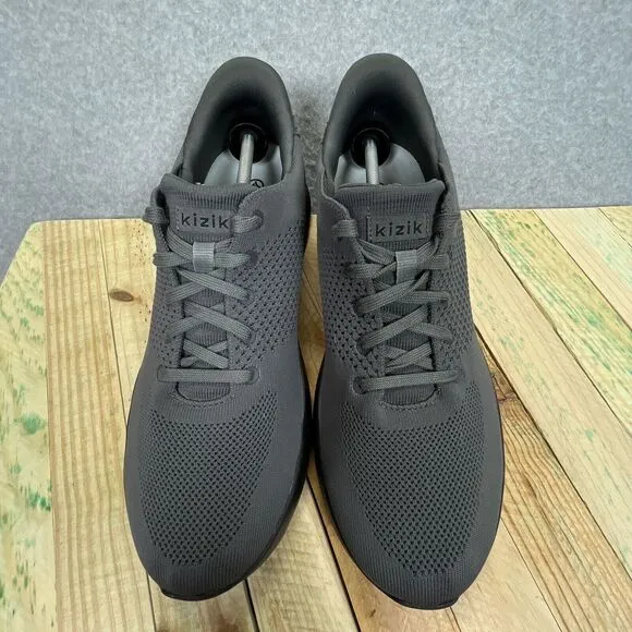Kizik Lima Shoes Mens 12 Womens 13.5 Hands Free Slip On Graphite Gray Sneakers