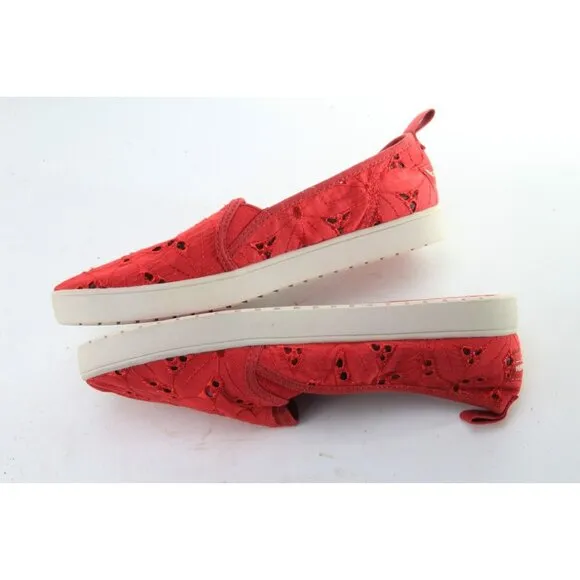 Koolaburra Sneakers Eyelet Red Women's Shoes Sz 8