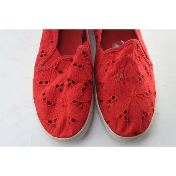 Koolaburra Sneakers Eyelet Red Women's Shoes Sz 8