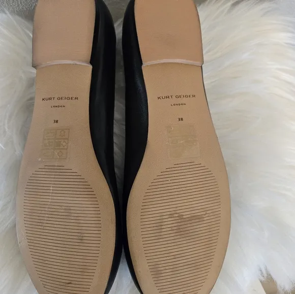 Kurt Geiger Brixton Ballerina Drench Women's Black Ballet Flats