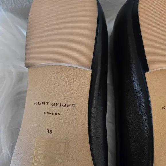 Kurt Geiger Brixton Ballerina Drench Women's Black Ballet Flats