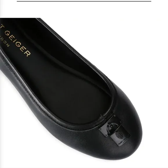 Kurt Geiger Brixton Ballerina Drench Women's Black Ballet Flats