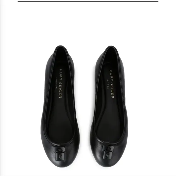Kurt Geiger Brixton Ballerina Drench Women's Black Ballet Flats